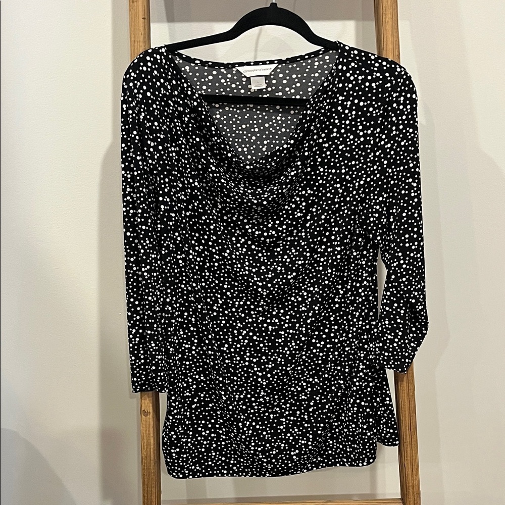 Christopher and Banks Polka Dot Blouse